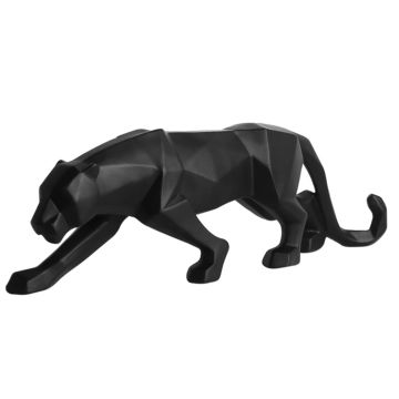 Dekoration Panther schwarz 25x8cm