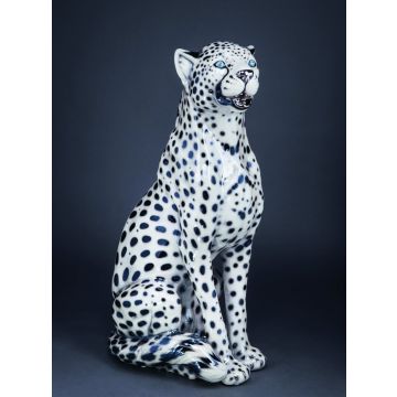 Cheetah sitting 88-90cm Luxuryline Swarovski eyes