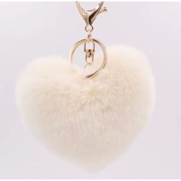 Plüschherz, Schlüsselanhänger, Handtaschen-Anhänger 9cm warm weich