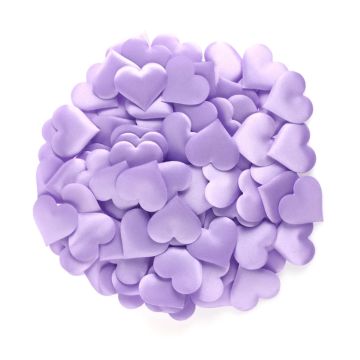 Decoration hearts purple 3.5cm 100 pieces