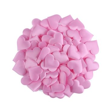 Decoration hearts pink 3.5cm 100 pieces