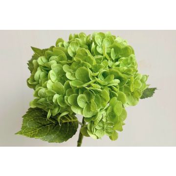 Hortensie Kunstblume dunkel grün wie echt 53cm