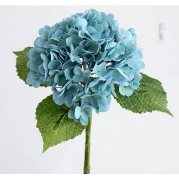 Hortensia fleur artificielle bleu marine comme une vraie 53cm