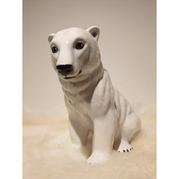 Polar bear porcelain figurine 42cm