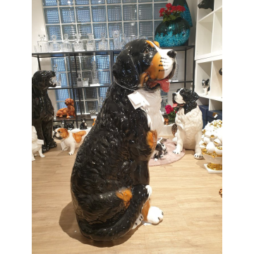 Berner Sennenhund Porzellanfigur 95cm