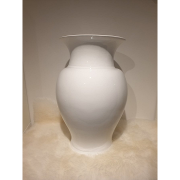 Vase en céramique blanc 51cm ou porte-parapluie