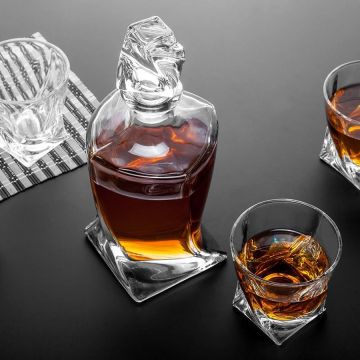 set à whisky "Quadro" 7 pièces ; verre en cristal ; Exclusive