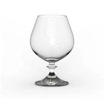 Brandy glasses, cognac glasses, Bohemian crystal, set of 2, 400ml