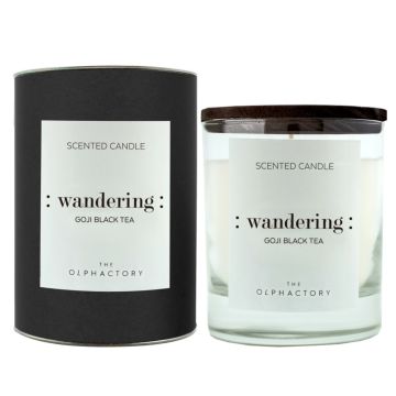 Scented candle, (wandering) Goji Black Tea, "The Olphactory Black",40h Ambientair