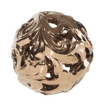 Decoration, ambience ball, 11cm, antique gold