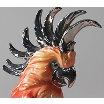 Cacatoès/ Papagai figurine en prose 20x25x40 cm