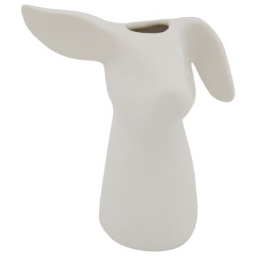 Ceramic vase bunny shape Easter display 16cm