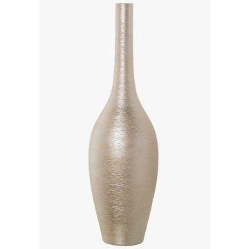 Floor vase, ceramic, 80cm, cream-gold