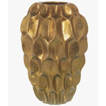 Floor vase, ceramic, 25x41cm, gold