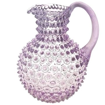 Water jug 2l purple, Bohemian crystal