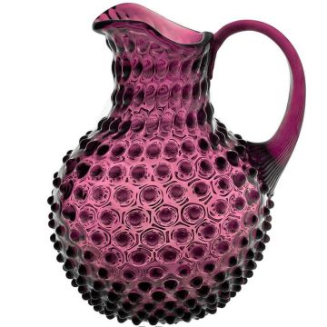 Water jug 2l violet, Bohemian crystal