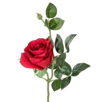 Roses rouges fleur artificielle 40cm (soie)