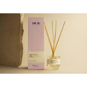 Ambientair Lab Co. Nr.2, Duft-Diffuser, Raumduft, 100ml, #2 amber & clove/ 
Bernstein und Nelke Duft