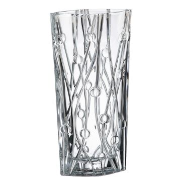 "Labyrinthe" vase en cristal, 30.50 cm, cristal de Bohème, Bohemia