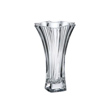"Neptune" crystal vase, 26.5cm, Bohemian crystal, masiv, flower vase, Bohemia