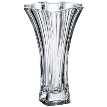 "Neptune" crystal vase, 32cm, Bohemian crystal, masiv, flower vase, Bohemia