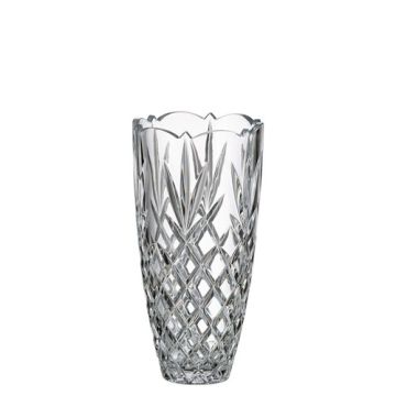 "Nova old Phoenix" crystal vase, 25cm, Bohemian crystal cut, flower vase, Bohemia