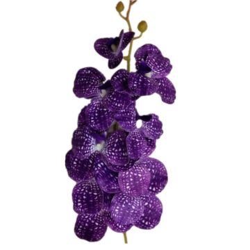 Orchidee Stengel violett, 110cm, Kunstpflanze, Kunstorchidee