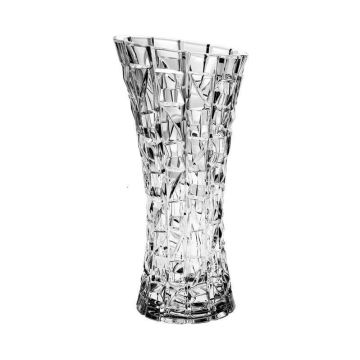 "Excelente" vase en cristal slim, 33cm, cristal de Bohème, Bohemia