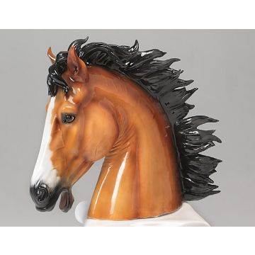 Horse head porcelain figurine 50x40cm on request