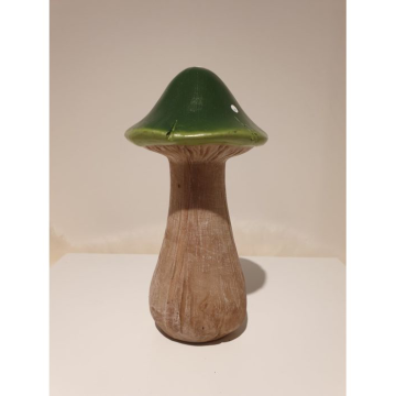Autumn decoration mushroom 17cm green