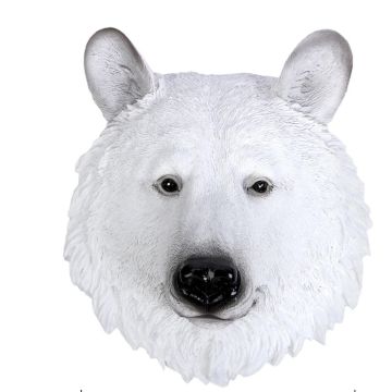 Wanddekor Polarbär 20x23cm
