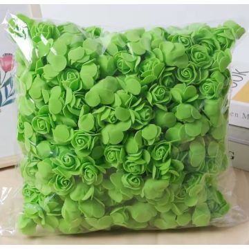 Rosen Set 500Stk. grün synthetische Kunst-Rosen