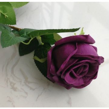 Roses violettes fleur artificielle 60cm (mousse)