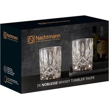 Nachtmann Noblesse Whisky Tumbler Set x2 Gläser 295ml Tobacco