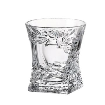 "Samurai" verre à whisky exclusif, cristal de Bohême, Bohemia, 240ml