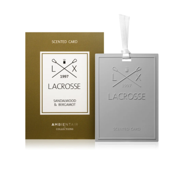 Ambientair Lacrosse, Carte parfumée, Sandalwood&Bergamot ; Parfum Bergamote, Bergamote, Bois de santal