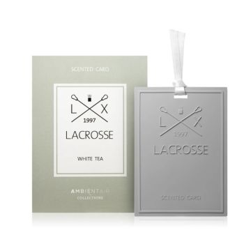 Ambientair Lacrosse, carte parfumée, Lacrosse White Tea, parfum thé blanc