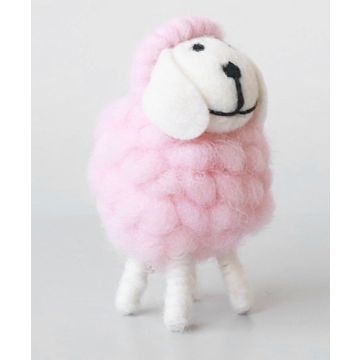 Sheep pink Easter decoration S:11x6cm