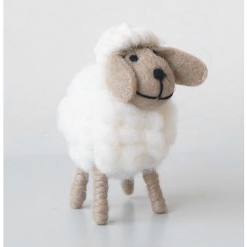 Sheep white Easter decoration S:11x6cm