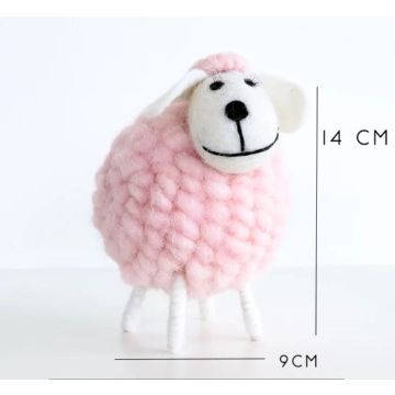 Sheep pink Easter decoration M:14x9cm - available again soon