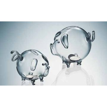 Sparsäuli klein Ø 85 x 130mm, Glasi Hergiswil