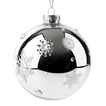Christmas bauble, glass bauble, 10cm