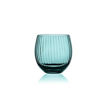 Crystal glass/ water glass 520ml aquamarine "Tethys Colors"