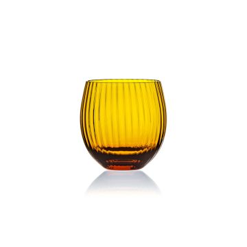 Crystal glass/ water glass 520ml amber "Tethys Colors"