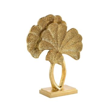 Decoration Ginko leaves 33cm in gold