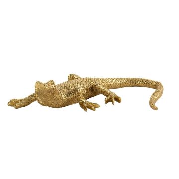 Decoration lizard 25cm in gold