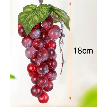 Artificial grapes, red ca 18cm, like real