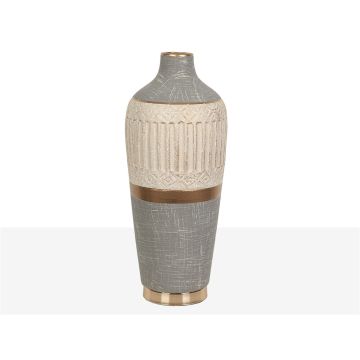Vase Metall-Keramik, 46cm