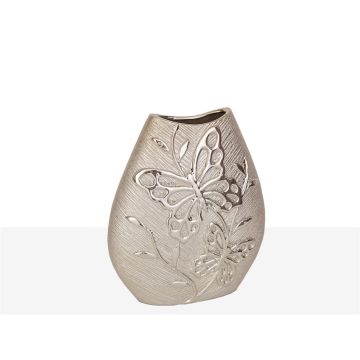 Keramikvase mit Schmetterling 20cm