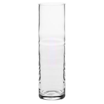 Glasvase/ Blumenvase transparent, 39cm, Krosno